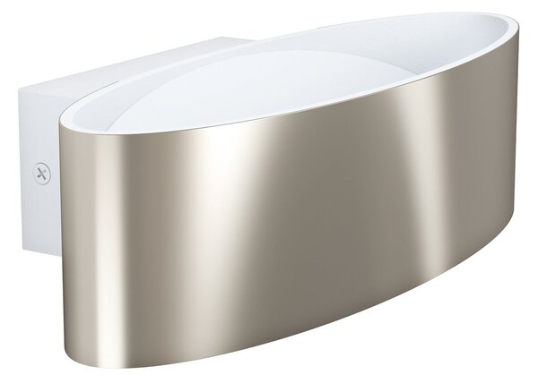Applique Minimal Maccacari Alluminio Bianco Led Integrato 10W