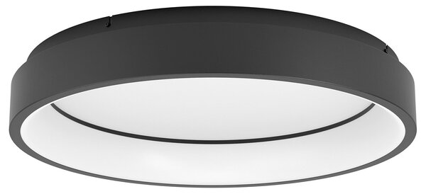 Plafoniera Contemporanea Marghera-Z Acciaio Nero 4 Luci Led Integrato 6,5W
