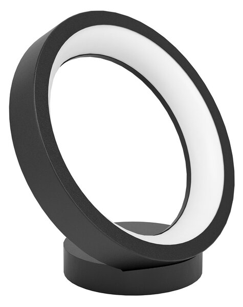 Lampada Da Tavolo Contemporanea Marghera-Z Acciaio Nero 4 Luci Led Integrato 4W