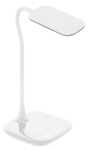 Lampada Da Tavolo Moderna Masserie Policarbonato Bianco Luce Led Integrato 3,4W
