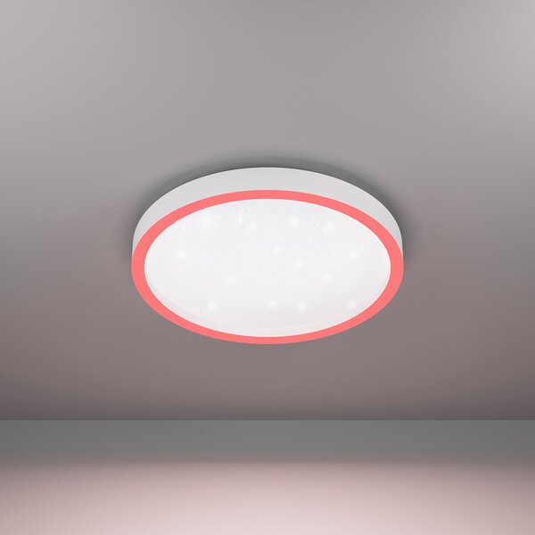 Plafoniera Moderna Montemorelos-Z Alluminio Bianco Luce Led Integrato 17,8W
