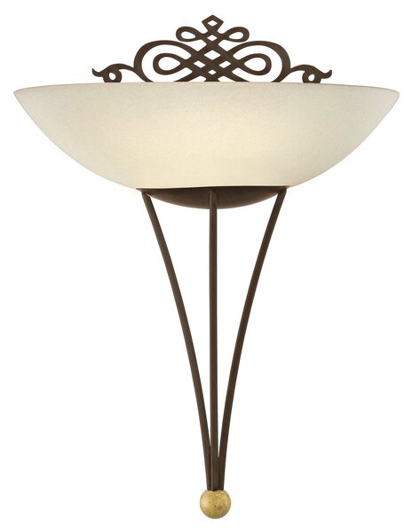 Applique Classico Mestre Acciaio Marrone Anticato 1 Luce E27