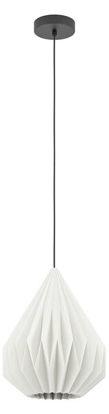 Lampadario A Sospensione Vintage Minting Piccolo Acciaio Nero Bianco 1 Luce E27