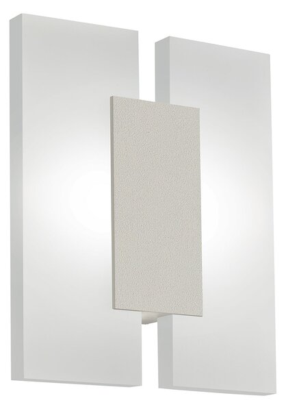 Plafoniera Minimal Metrass 2 Alluminio Nichel Satinato 2 Luci Led Integrato 4,5W