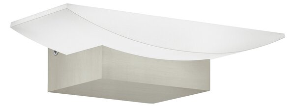 Applique Minimal Metrass Alluminio Nichel Satinato 1 Luce Led Integrato 5,6W