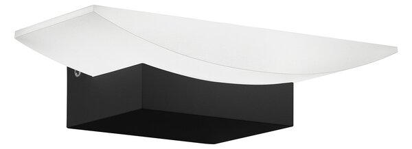 Applique Minimal Metrass Alluminio Nero 1 Luce Led Integrato 5,6W