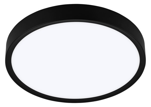 Plafoniera Contemporanea Musurita Policarbonato Nero 6 Luci Led Integrato 5,5W
