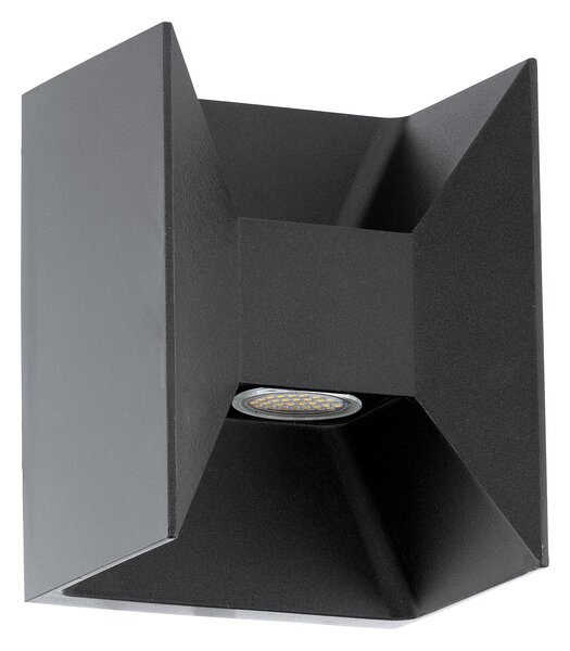 Applique Esterno Moderna Morino Alluminio Grigio Led