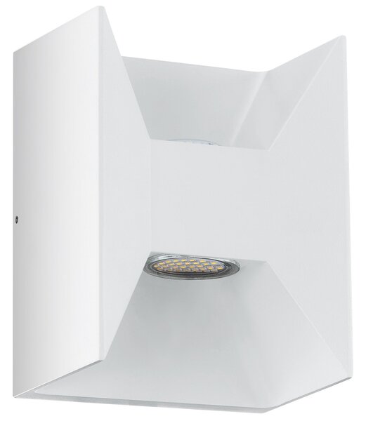 Applique Esterno Moderna Morino Alluminio Bianco Led