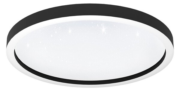 Plafoniera Moderna Montemorelos-Z Alluminio Nero Luce Led Integrato 34,5W