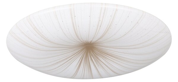 Plafoniera Contemporanea Nieves 1 Acciaio Bianco Luce Led Integrato 10W