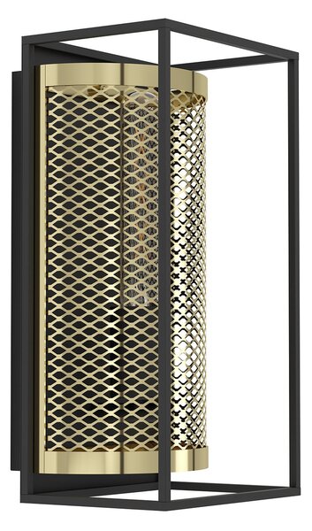 Applique Vintage Nohales Acciaio Nero 1 Luce E27