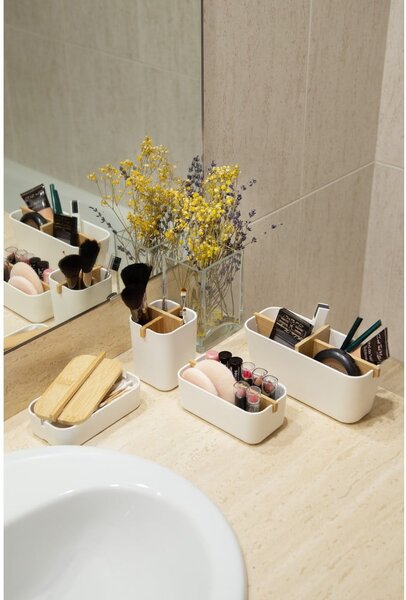 Organizzatore da bagno bianco Ecologic, 8,4 x 7,8 cm - Compactor