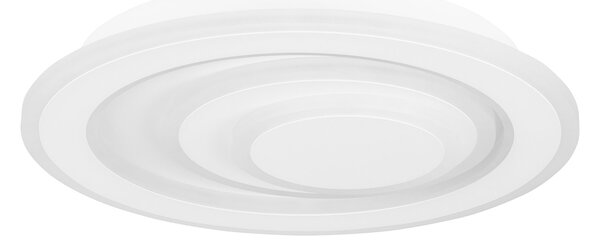 Plafoniera Contemporanea Palagiano 1 Acciaio Bianco Led Integrato 14,7W