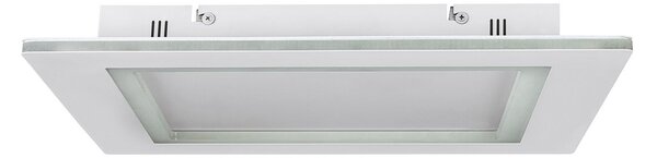 Plafoniera Contemporanea Padrogiano-Z Acciaio Bianco Luce Led Integrato 27,9W