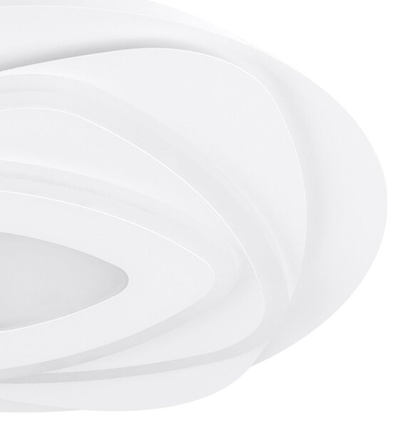 Plafoniera Contemporanea Palagiano Acciaio Bianco Luce Led Integrato 14,7W