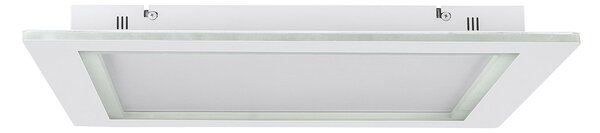 Plafoniera Contemporanea Padrogiano-Z Acciaio Bianco Luce Led Integrato 35,5W