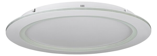 Plafoniera Contemporanea Padrogiano-Z Acciaio Bianco Luce Led Integrato 35W
