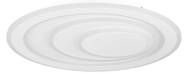 Plafoniera Contemporanea Palagiano 1 Acciaio Bianco Luce Led Integrato 21W