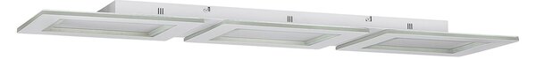 Plafoniera Contemporanea Padrogiano-Z Acciaio Bianco Luce Led Integrato 42,5W