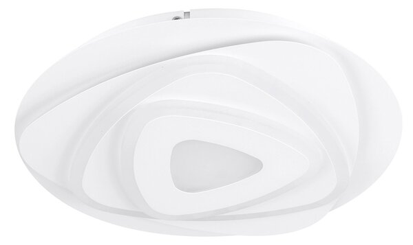 Plafoniera Contemporanea Palagiano Acciaio Bianco Luce Led Integrato 14,7W
