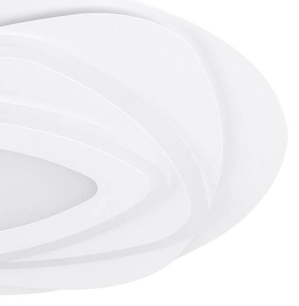 Plafoniera Contemporanea Palagiano Acciaio Bianco Luce Led Integrato 21W
