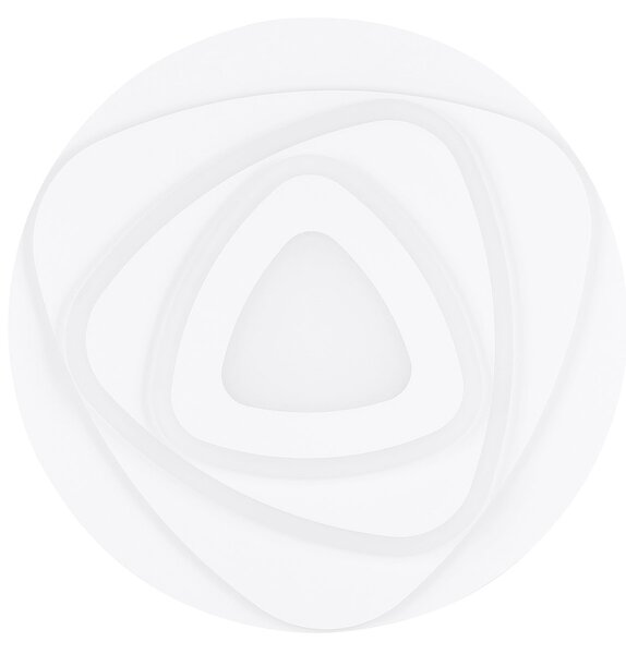 Plafoniera Contemporanea Palagiano Acciaio Bianco Luce Led Integrato 21W