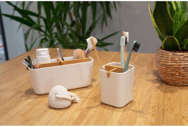 Organizzatore da bagno bianco Ecologic, 8,4 x 7,8 cm - Compactor