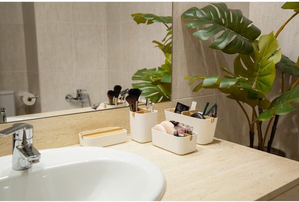 Organizzatore da bagno bianco Ecologic, 8,4 x 7,8 cm - Compactor
