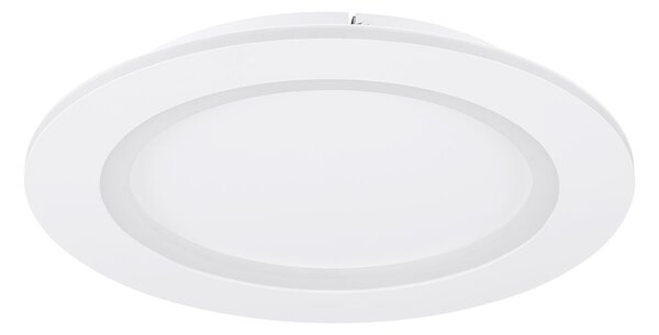 Plafoniera Contemporanea Padrogiano-Z Acciaio Bianco Luce Led Integrato 26,5W