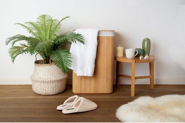 Cesto portabiancheria in bambù di colore naturale 78 l Bamboo - Compactor