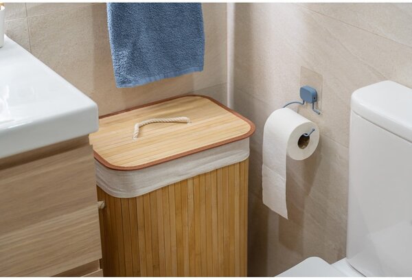 Cesto portabiancheria in bambù di colore naturale 78 l Bamboo - Compactor