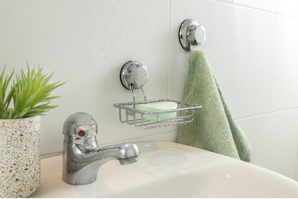 Dispenser di sapone in acciaio autoportante in argento Bestlock Bath - Compactor