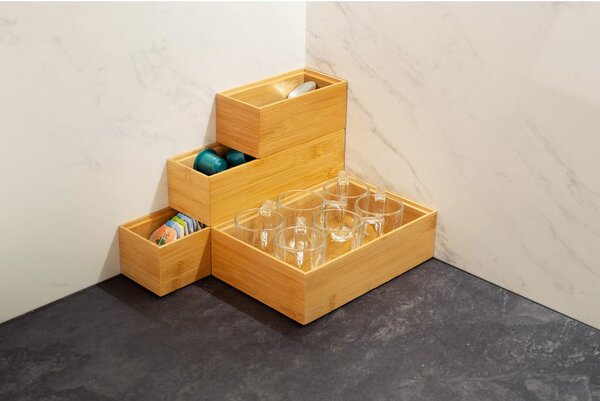 Scatola di bambù , 15 x 7,5 x 6,35 cm - Compactor