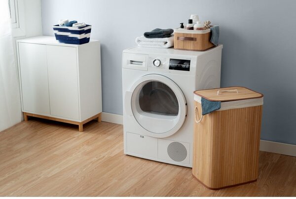 Cesto portabiancheria in bambù di colore naturale 78 l Bamboo - Compactor