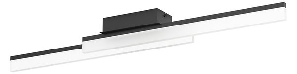 Plafoniera Moderna Palmital Alluminio Nero 2 Luci Led Integrato 11W