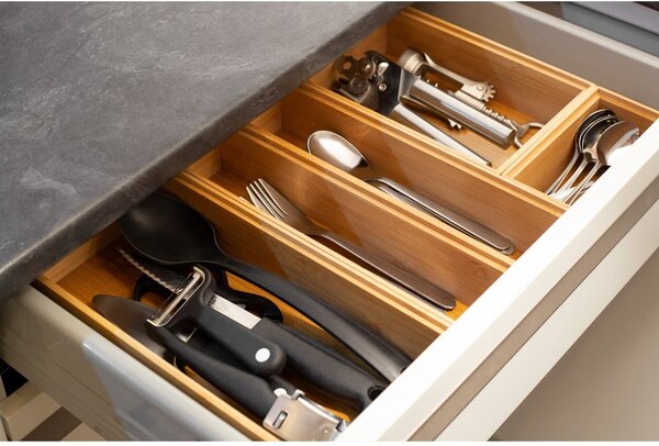 Organizzatore in bambù Woody, 30 x 7,5 x 6,35 cm - Compactor