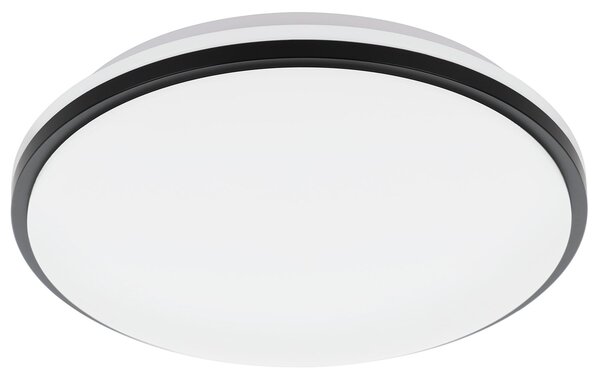 Plafoniera Contemporanea Pinetto Acciaio Bianco Luce Led Integrato 15,6W Ip44