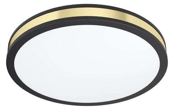 Plafoniera Moderna Pescaito Acciaio Nero Luce Led Integrato 19,5W
