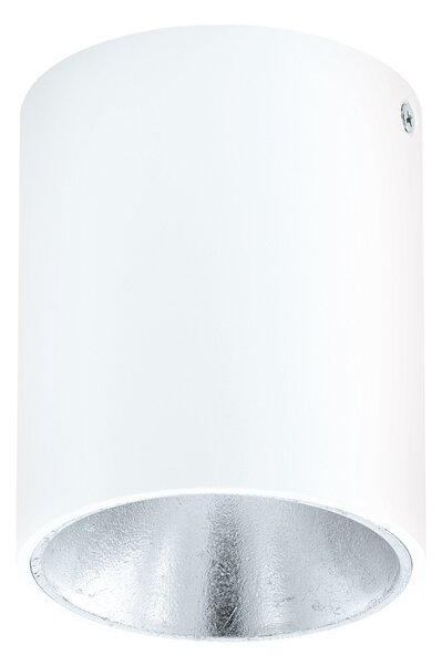 Plafoniera Minimal Polasso Alluminio Bianco Luce Led Integrato 3,3W