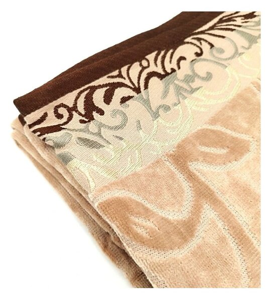 Asciugamano marrone in cotone 70x140 cm Skyline - JAHU collections