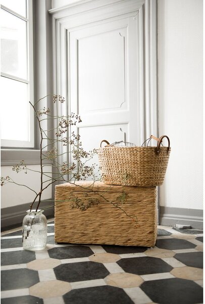 Cesto portabiancheria in seagrass colore naturale 100 l Belize - Compactor