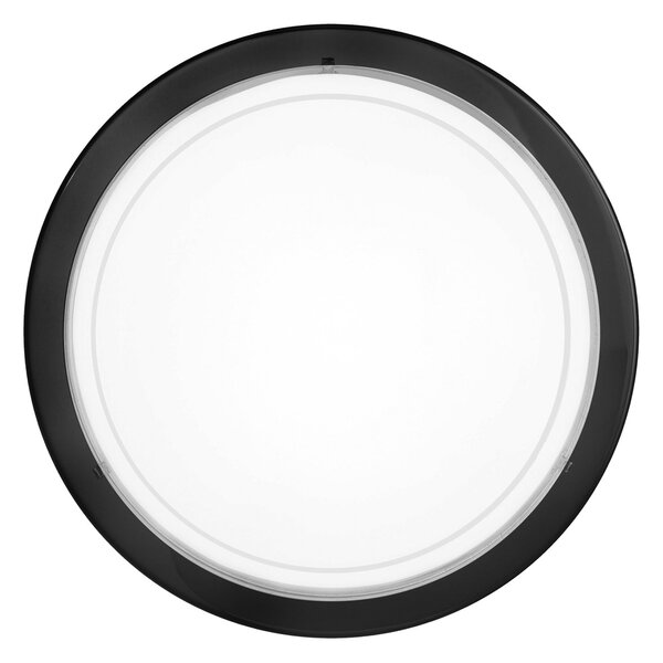 Plafoniera Contemporanea Planet 1 Acciaio Nero 1 Luce E27