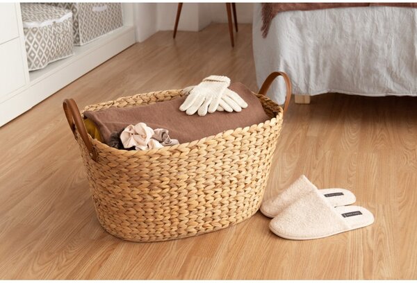 Cesto portabiancheria in seagrass colore naturale 100 l Belize - Compactor
