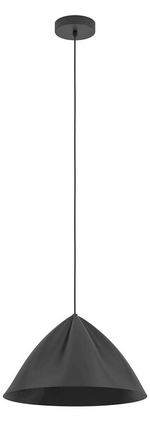 Lampadario A Sospensione Minimal Podere Acciaio Nero 1 Luce E27