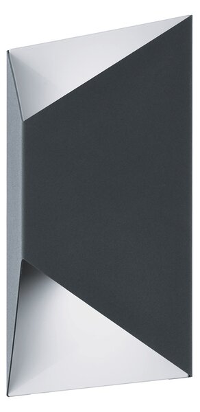 Applique Esterno Moderna Predazzo Metallo Bianco Led