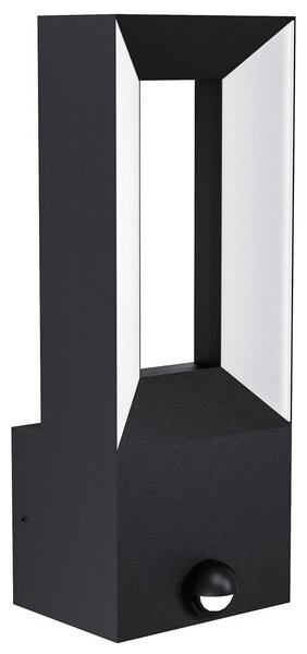 Applique Esterno Moderna Riforano Alluminio Nero Led