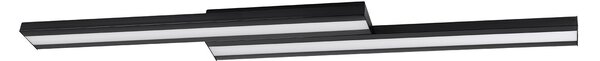 Plafoniera Contemporanea Saliteras-Z Acciaio Nero 2 Luci Led Integrato 10,2W