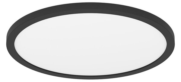 Plafoniera Moderna Rovito-Z Policarbonato Nero Luce Led Integrato 14,6W