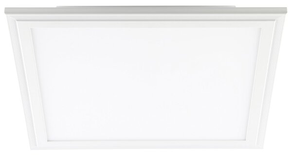 Plafoniera Moderna Salobrena 1 Alluminio Bianco Luce Led Integrato 14W